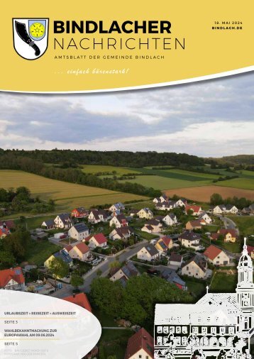 Bindlacher Nachrichten - 18.05.2024