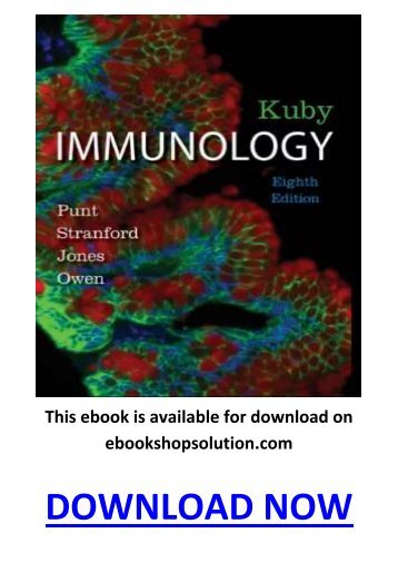 Kuby Immunology 8th Edition eBook PDF