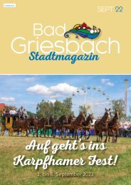 Stadtmagazin Bad Griesbach September 2022