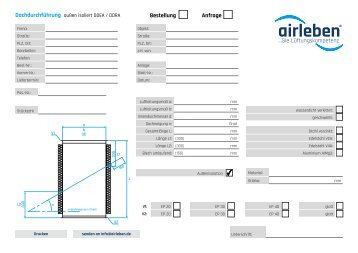 airleben Dachdurchführung außen isoliert DDEA DDRA Bestellformular