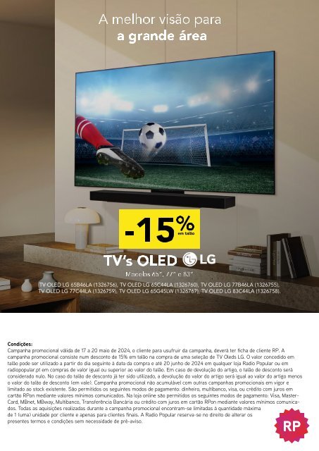 Cartaz Condições LG Oled