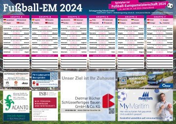 Fußball-EM-Planer 2024 für Ingelheim und Umgebung