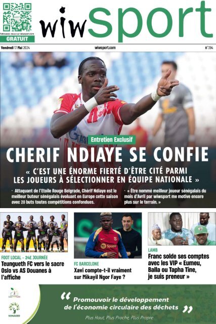 Journal wiwsport n394 - 17 mai 2024