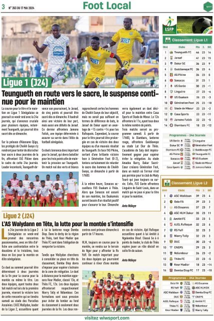 Journal wiwsport n394 - 17 mai 2024