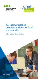 Als Fremdsprachenassistenzkraft im Ausland unterrichten 