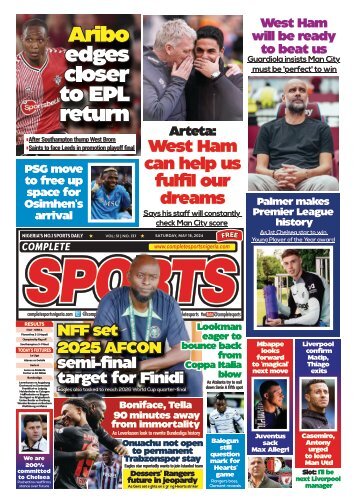 COMPLETE SPORTS - SATURDAY, MAY 18, 2024