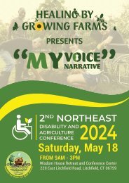 (Conference Day Program) 2nd Northeast Disability & Agriculture conference 2024