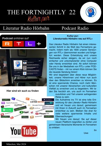 Newsletter  Nr - 22 - Literaturradio Hörbahn