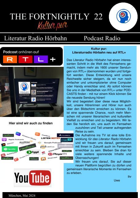 Newsletter  Nr - 22 - Literaturradio Hörbahn
