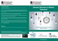 Advance Decisions to Refuse Treatment
