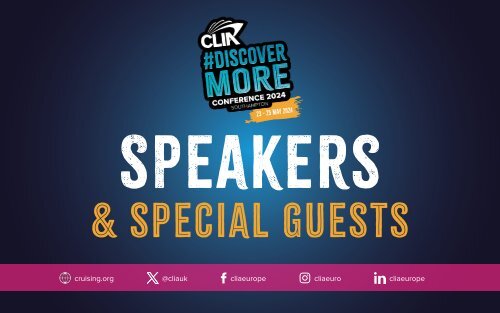 CLIA Conference 2024 Speaker & Special Guests Guide