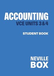 Accounting VCE Units 3&4 Student Book sample/look inside