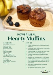 Recipe -  Power Meal Hearty Muffins