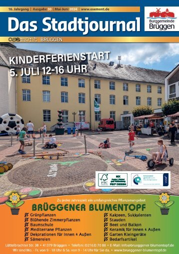 Ausgabe Mai/Juni 2024 - Das Stadtjournal-ose Mont Brüggen 