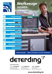 Deterding Werkzeug-Katalog PLUS1 2024/25