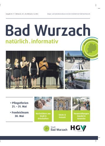 22.05.2024 Bürger- und Gästeinformation Bad Wurzach