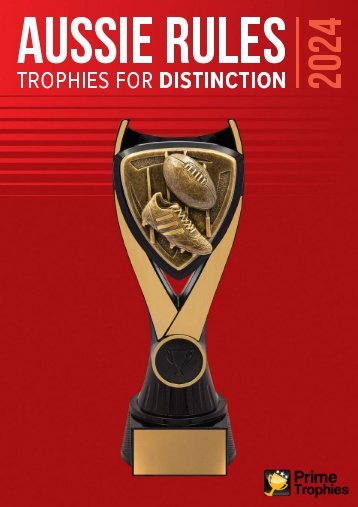 Prime Trophies Aussie Rules Catalogue 2024