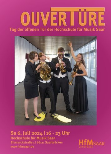 Ouvertüre Tag der offenen Tür der Hochschule für Musik Saar 2024