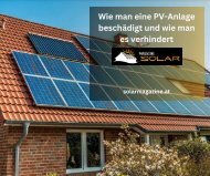 Vermeiden Sie diese Fehler: Wie man eine PV-Anlage beschädigt und wie man es verhindern kann