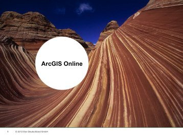 ArcGIS Online for Organizations - HFT Stuttgart