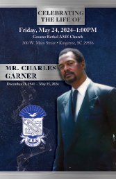 Charles Garner Memorial Program