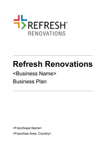 Refresh Draft Example of Business Plan TEMPLATE - 2024