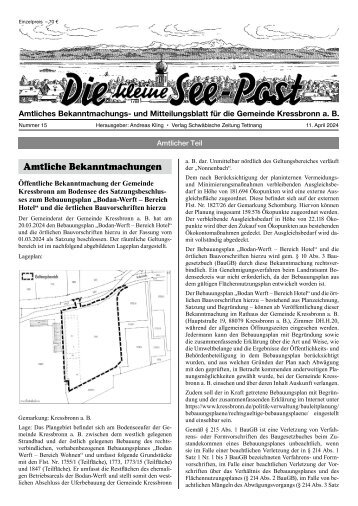 22.05.2024 Die kleine See-Post