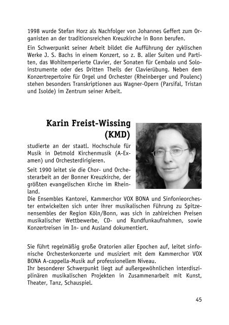 Programmheft zum Download als pdf - Kreuzkirche Bonn