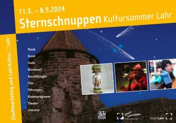 Programm Sternschnuppen Kultursommer 2024 Stadt Lahr