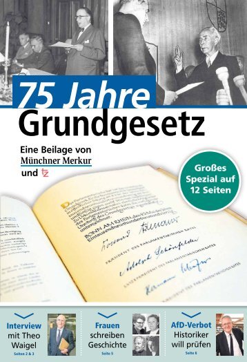 75 Jahre Grundgesetz | Großes Spezial auf 12 Seiten