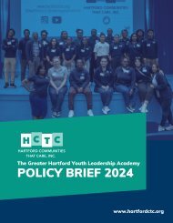 The Greater Hartford Youth Leadership Academy: POLICY BRIEF 2024