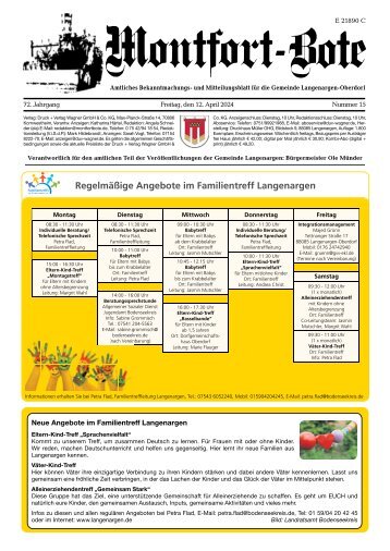 23.05.2024 Montfort-Bote