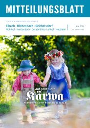 Mitteilungsblatt Nürnberg-Eibach/Reichelsdorf/Röthenbach - Juni 2024