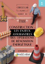 Carnet du Cercle LAB #33 – Construction : les enjeux assurantiels des opérations de rénovation énergétique