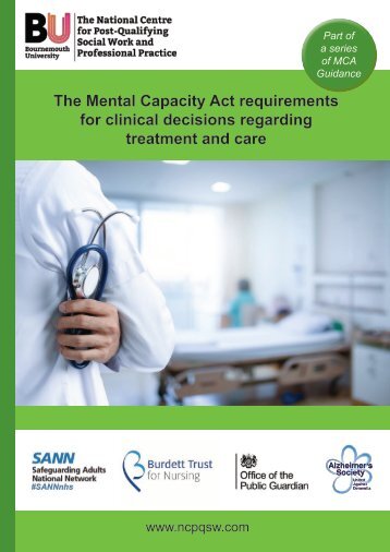 MCA requirements for clinical decisions