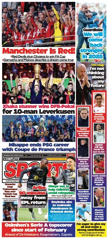 COMPLETE SPORTS - SUNDAY, MAY 26, 2024