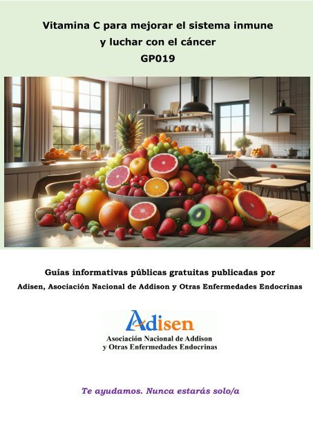 GP019 Vitamina C para mejorar el sistema inmune y luchar contra el cáncer