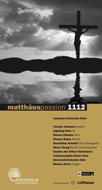 matthäuspassion 1112 - Gürzenich Orchester