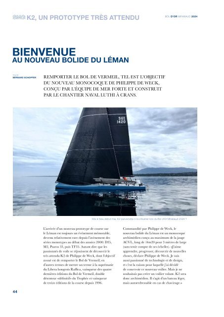 La Revue du Bol d'Or Mirabaud 2024