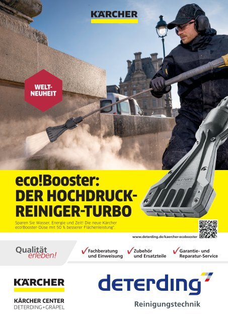 KÄRCHER eco!Booster - der Hochdruckreiniger-Turbo. Jetzt bei Deterding!
