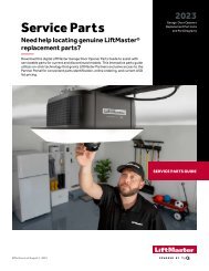 LiftMaster - Catálogo Repuestos Residenciales