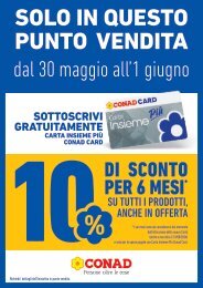 Volantino Attività sottoscrizione Conad Card mag24