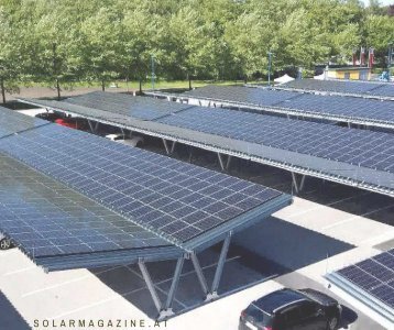 OÖ: Größte PV-Parkplatzanlag in Betrieb