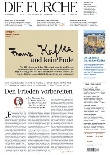 DIE FURCHE, 28.05.2024