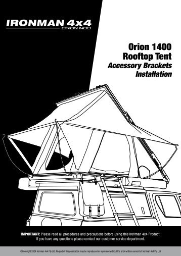 Orion 1400 Accessory Brackets IM