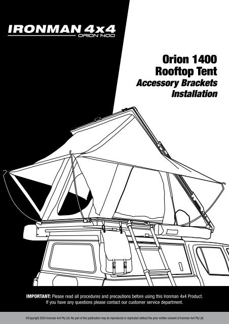 Orion 1400 Accessory Brackets IM