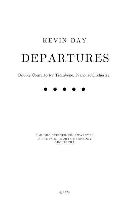 Day_Departures - SCORE