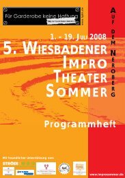 5. wiesbadener impro theater sommer - Improsommer in Wiesbaden