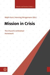 Ralph Kunz | Henning Wrogemann (Eds.): Mission in Crisis (Leseprobe)