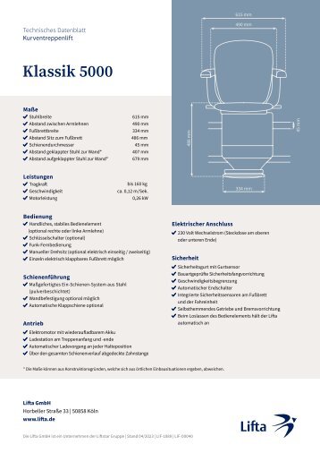 Datenblatt Klassik 5000